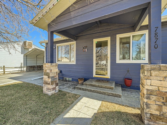 view of entrance to property