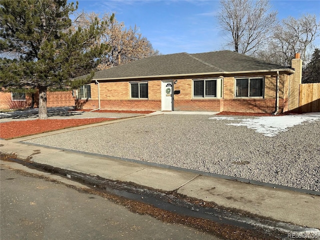 view of ranch-style home