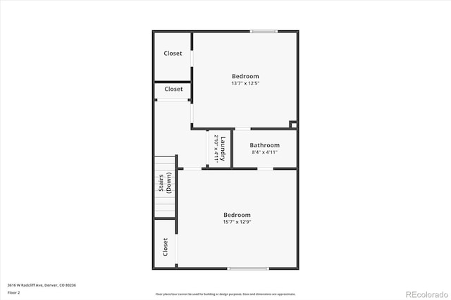 3616 W Radcliff Ave, Denver, CO 80236 - floor plan / room layout