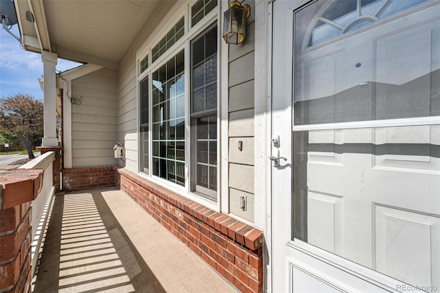 balcony with covered porch