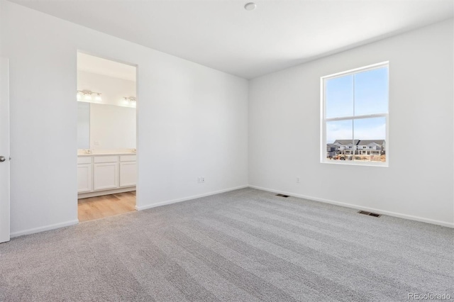 view of carpeted empty room