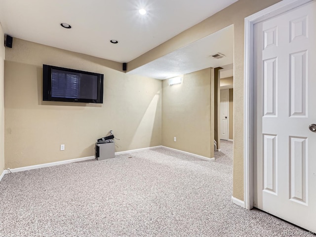9867 Mulberry Way, Highlands Ranch, CO 80129 - finished basement with carpet floors and recessed lighting