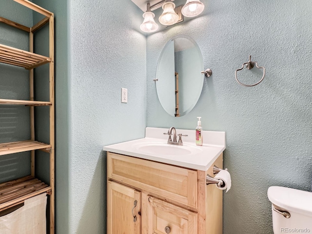 9867 Mulberry Way, Highlands Ranch, CO 80129 - bathroom featuring vanity and a textured wall