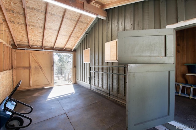 view of horse barn