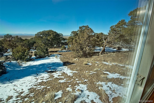 view of snowy landscape