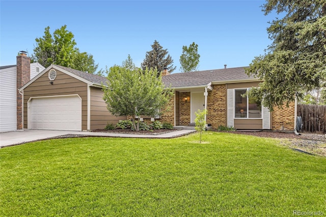 17404 E Prentice Cir, Centennial, CO 80015 - view of front of home with brick siding, driveway, and a garage