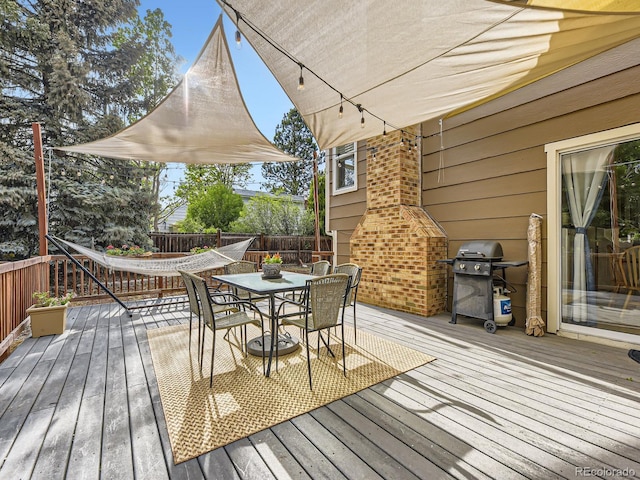 17404 E Prentice Cir, Centennial, CO 80015 - deck with grilling area and outdoor dining area