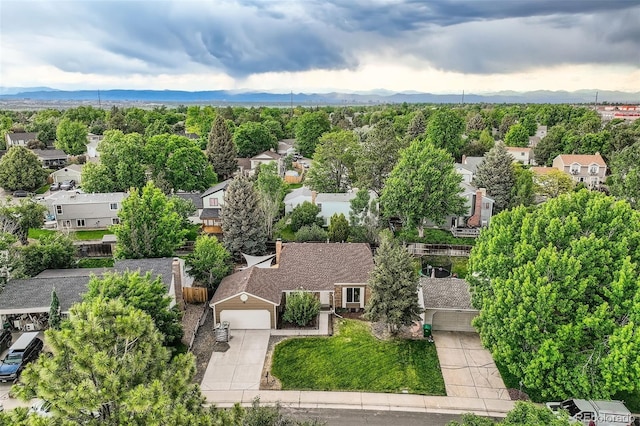 17404 E Prentice Cir, Centennial, CO 80015 - aerial view of residential area featuring a mountainous background