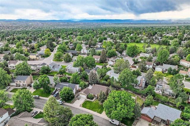 17404 E Prentice Cir, Centennial, CO 80015 - aerial perspective of suburban area with a mountain backdrop