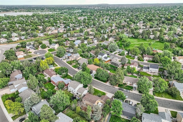 17404 E Prentice Cir, Centennial, CO 80015 - aerial overview of property's location with nearby suburban area