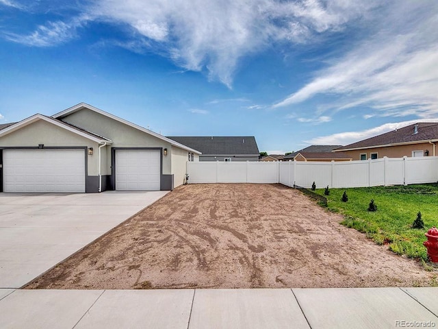 view of front of house featuring a garage