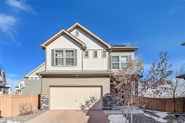 view of front of home featuring a garage