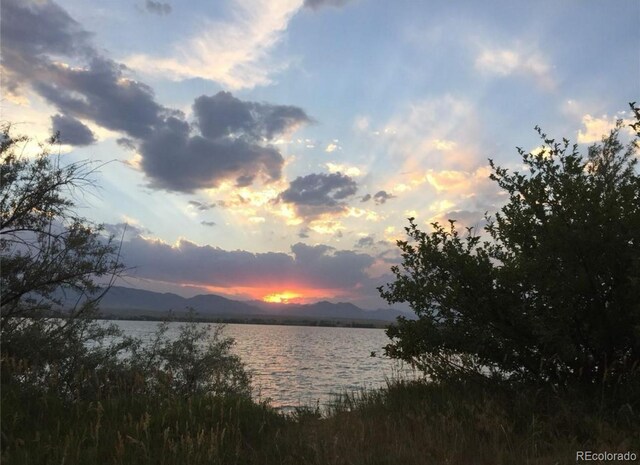 9556 W 89th Cir, Broomfield, CO 80021 - water view featuring a mountain backdrop