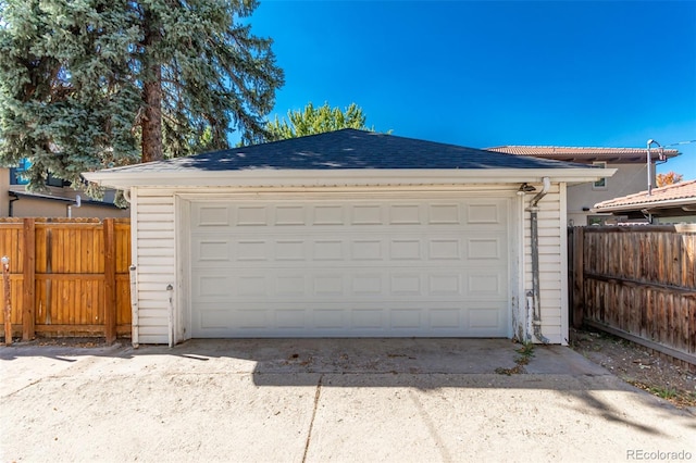 1160 S Monroe St, Denver, CO 80210 - detached garage featuring fence
