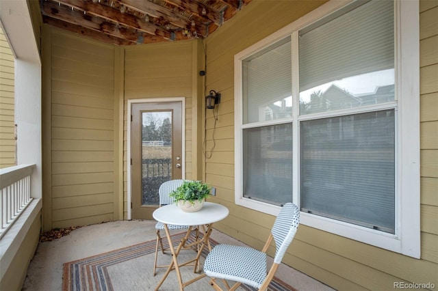 balcony with a porch