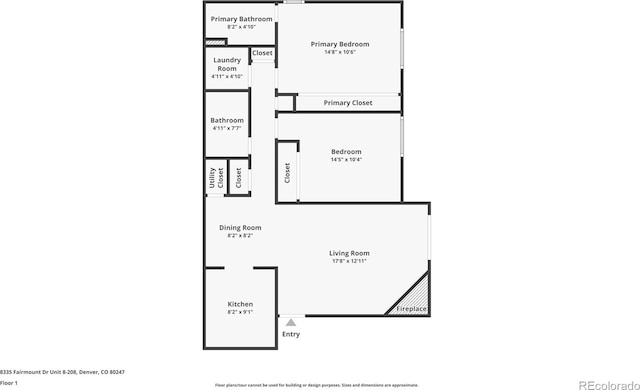 8335 Fairmount Dr Unit 208, Denver, CO 80247 - view of home floor plan