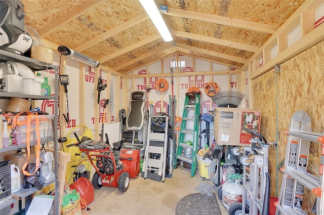 view of storage room