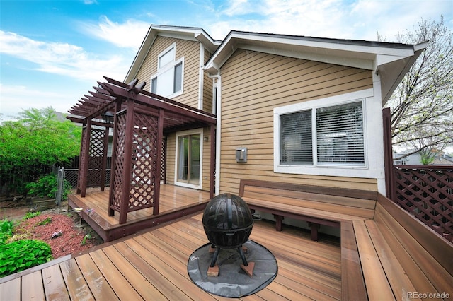 3565 W 112th Cir, Westminster, CO 80031 - wooden deck with a pergola