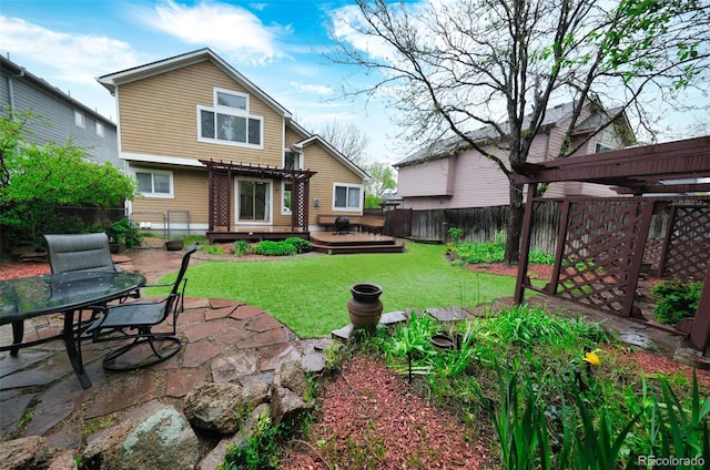 3565 W 112th Cir, Westminster, CO 80031 - back of house with a pergola, a deck, and a patio