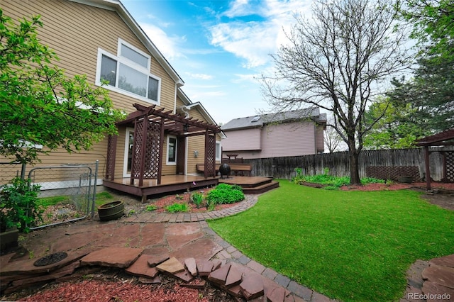 3565 W 112th Cir, Westminster, CO 80031 - view of yard featuring a deck and a pergola