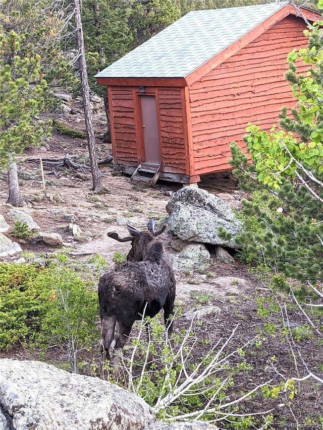 600 Rock Lake Rd, Ward, CO 80481 - view of outdoor structure with an outbuilding