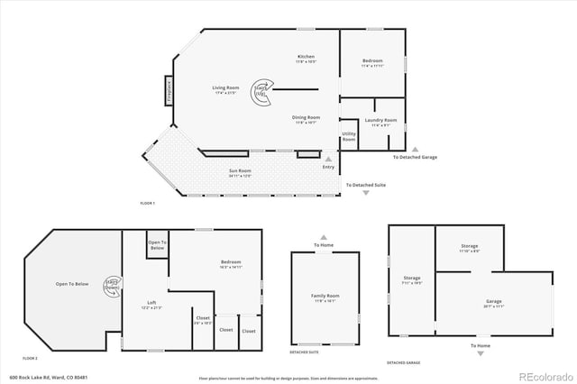 600 Rock Lake Rd, Ward, CO 80481 - view of layout