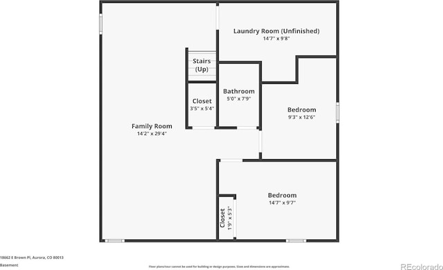 18662 E Brown Pl, Aurora, CO 80013 - view of home floor plan