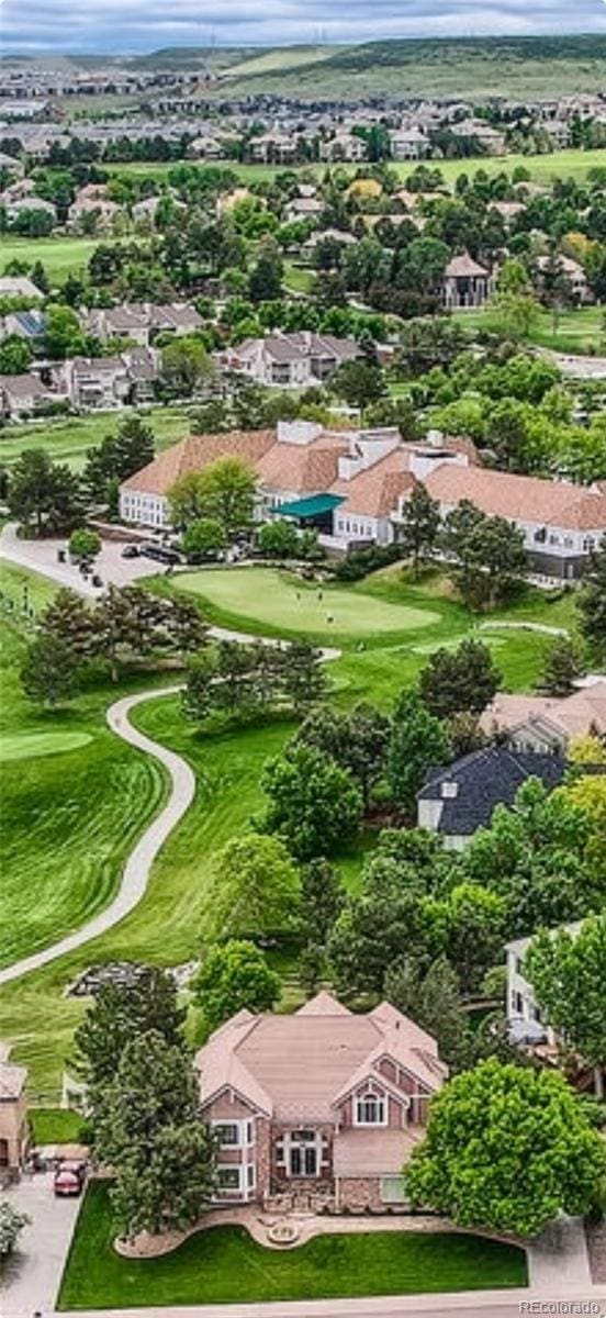 7758 Edgewater Ct, Lone Tree, CO 80124 - aerial view of residential area with a local golf course