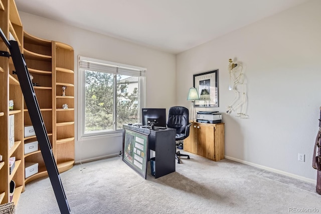 7758 Edgewater Ct, Lone Tree, CO 80124 - office area with carpet floors and baseboards