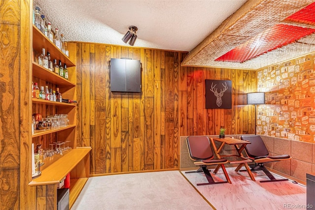 9580 W 51st Ave, Arvada, CO 80002 - wine cellar with wood walls and a textured ceiling