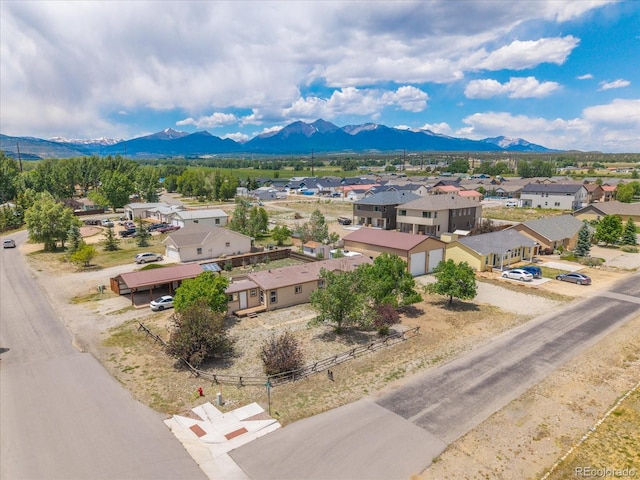 110 Evans Ave, Poncha Springs, CO 81242 - aerial view of residential area with a mountain backdrop
