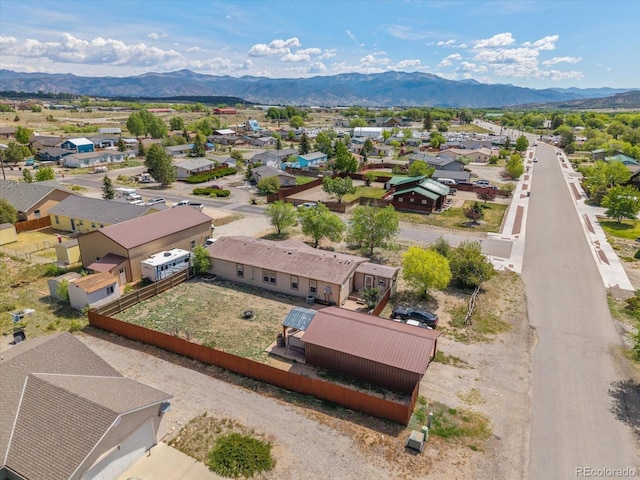 110 Evans Ave, Poncha Springs, CO 81242 - aerial perspective of suburban area featuring a mountainous background