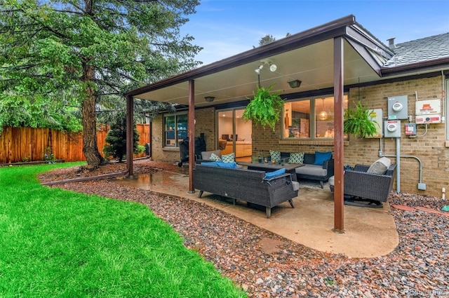 9939 E Aberdeen Ave, Englewood, CO 80111 - view of patio / terrace featuring an outdoor living space