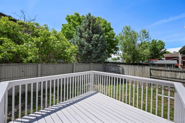 8679 Apache Plume Dr, Parker, CO 80134 - view of wooden deck