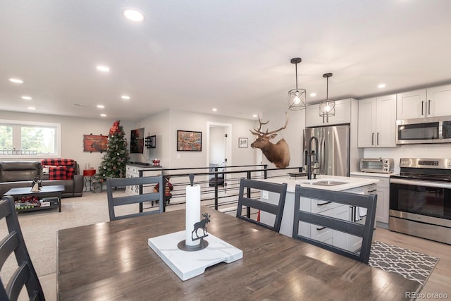 675 Gcr 462, Grand Lake, CO 80447 - dining area with recessed lighting and wood finished floors