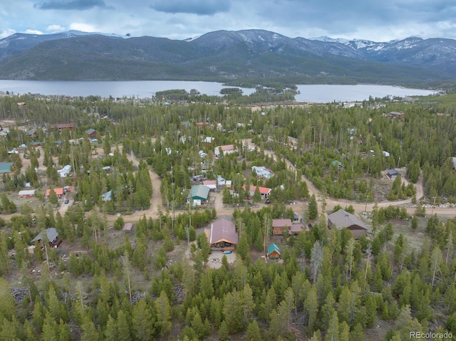 675 Gcr 462, Grand Lake, CO 80447 - view of property location with a water and mountain view and a forest
