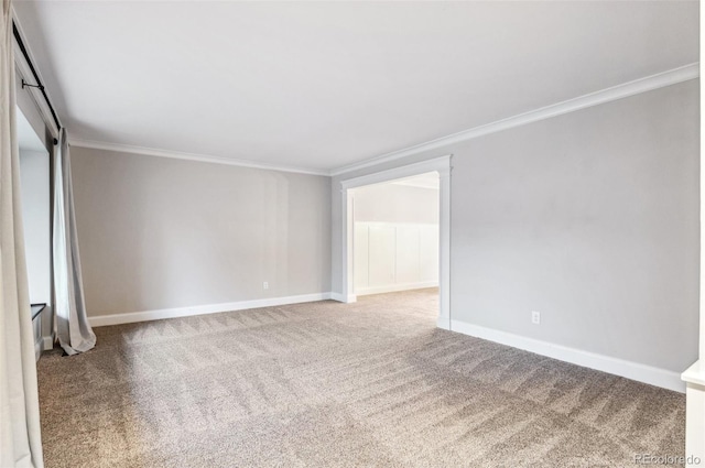 8132 Lodgepole Trl, Lone Tree, CO 80124 - carpeted empty room with baseboards and ornamental molding