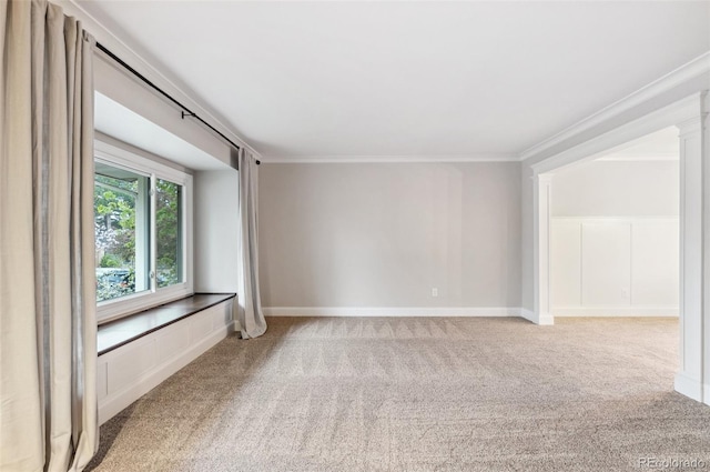 8132 Lodgepole Trl, Lone Tree, CO 80124 - empty room with light carpet and ornamental molding