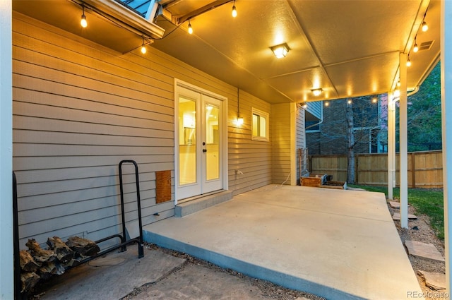 8132 Lodgepole Trl, Lone Tree, CO 80124 - view of patio featuring fence and french doors