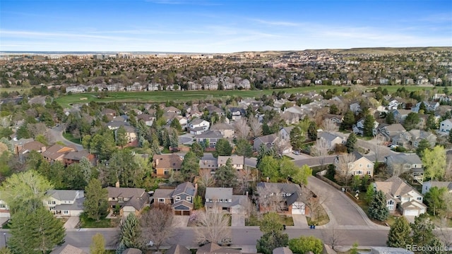 8132 Lodgepole Trl, Lone Tree, CO 80124 - drone / aerial view featuring a residential view