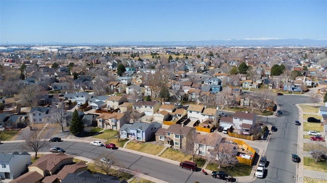 4362 Nepal St, Denver, CO 80249 - aerial view of property and surrounding area with nearby suburban area