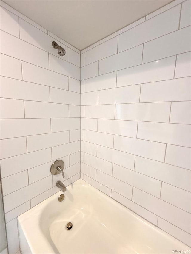 bathroom featuring bathtub / shower combination