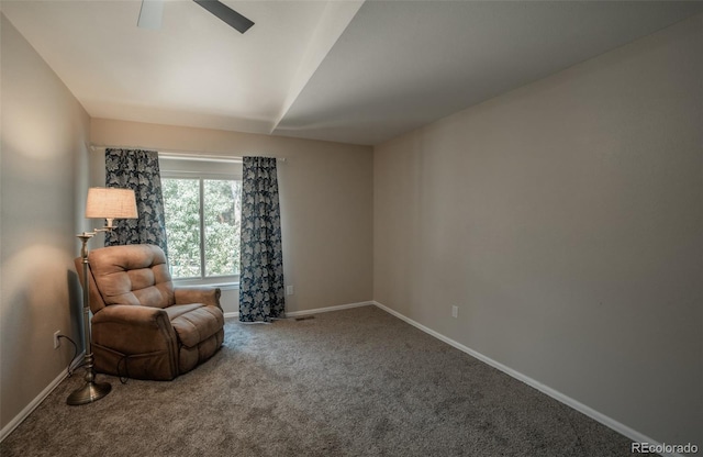 11030 Pine Meadows Rd, Colorado Springs, CO 80908 - living area with carpet floors and a ceiling fan
