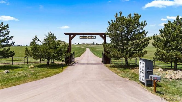 15295 E Cherry Creek S Road, Larkspur, CO 80118 - view of street featuring a view of rural / pastoral area