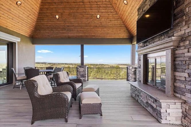 15295 E Cherry Creek S Road, Larkspur, CO 80118 - deck with a gazebo