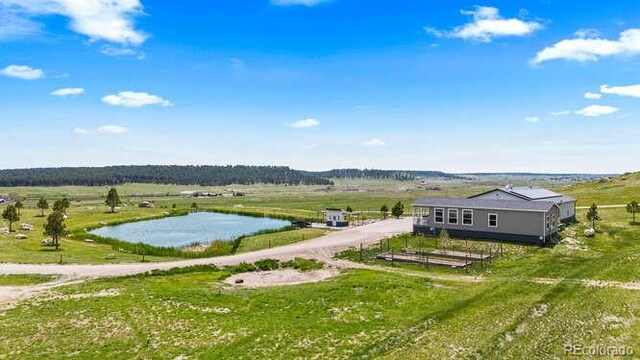 15295 E Cherry Creek S Road, Larkspur, CO 80118 - view from above of property featuring a large body of water