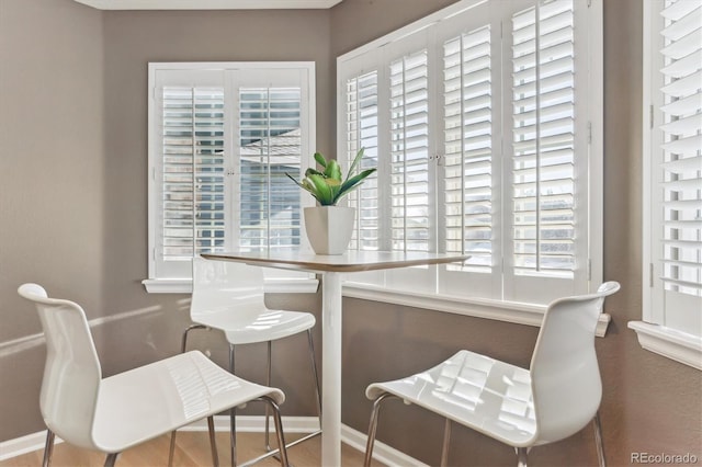 view of dining area