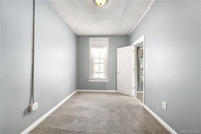 741 Mariposa St, Denver, CO 80204 - unfurnished room with carpet flooring, baseboards, and a drop ceiling