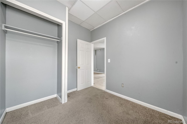 741 Mariposa St, Denver, CO 80204 - unfurnished bedroom with carpet flooring, a closet, and baseboards
