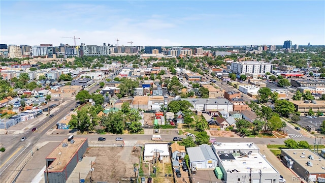 741 Mariposa St, Denver, CO 80204 - aerial overview of property's location with nearby urban area
